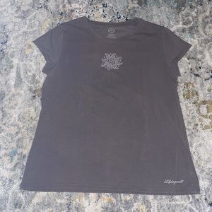 Life is Good Brown Top